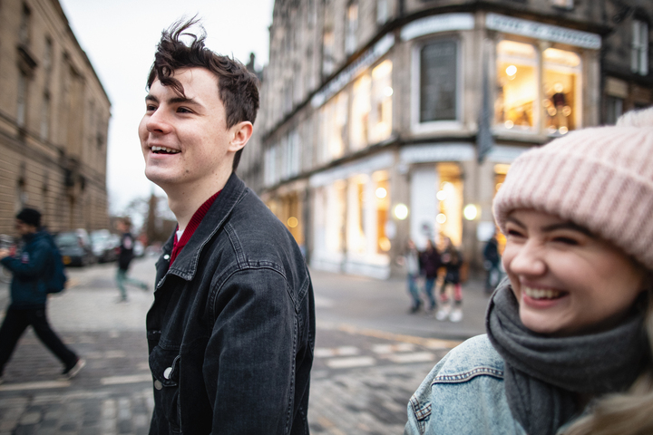 A couple on a date playing Treasure Hunt Newcastle